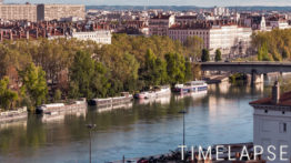 EMP0160 Les quais du Rhône à Lyon - Timelapse
